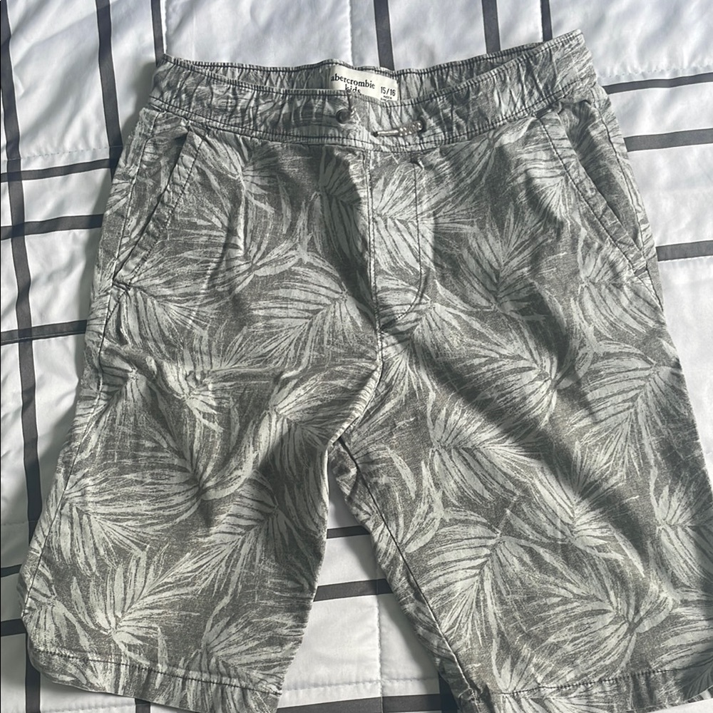 Abercrombie & Fitch Gray Flat Front Shorts